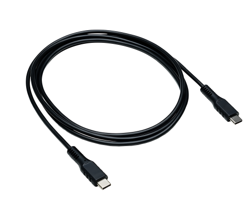 Cavo di ricarica DINIC USB tipo C a C, 2x spina USB tipo C, 60W, 3A, OD: 3,5 mm, nero, confezione DINIC, 0,5 m
